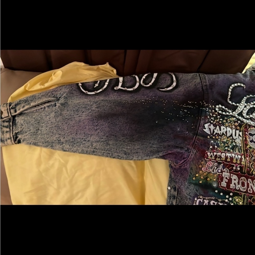 VTG Tony Alamo Las Vegas Strip Denim Jacket Size XS Signed/Worn By Loretta Lynn - Picture 3 of 13
